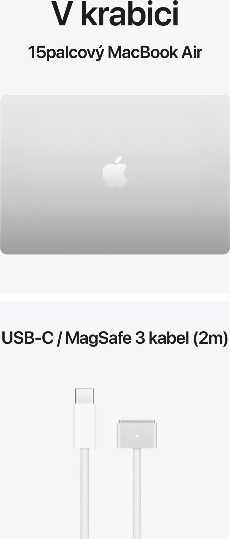 MacBook Air 15" Apple M5 10C CPU 10C GPU 16GB 1TB Strieborný SK, MDVA4SL/A