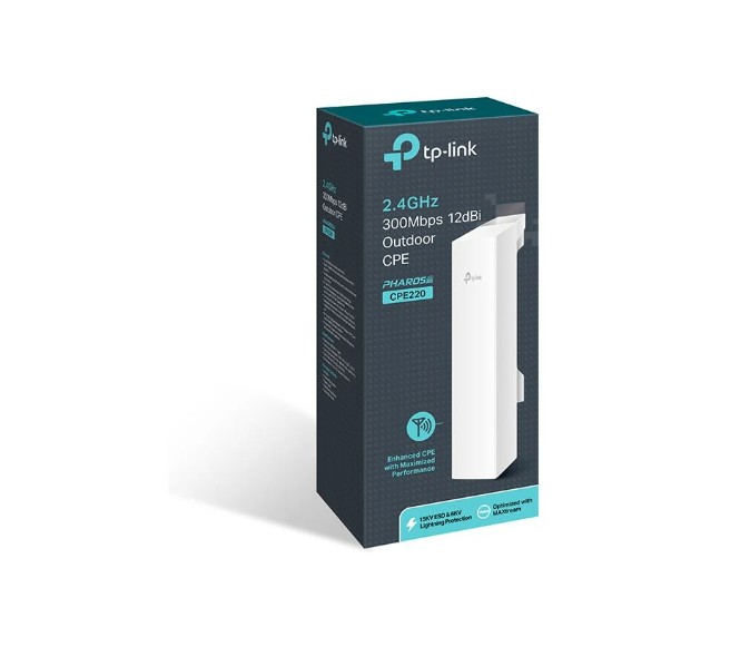 TP-Link CPE220 vonkajší prístupový bod, Biely / Rozbalený