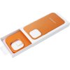Kožený Kryt s MagSafe pre iPhone 14 Plus, Oranžový