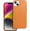 Kožený Kryt s MagSafe pre iPhone 14 Plus, Oranžový