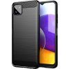 Carbon kryt pre Samsung Galaxy A22 5G, Forcell, Čierny