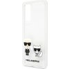 Karl Lagerfeld Faceplate Kryt pre Samsung Galaxy A72, Transparentný