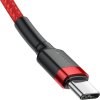 Baseus Dátový CATKLF-G09 Kábel USB-C / USB-C 60W 1m, Červený