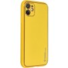 Kožený Kryt pre iPhone 11, Žltý