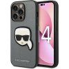 Saffiano with Karl Head Patch kryt pre Apple iPhone 14 Pro Max, Karl Lagerfeld, Sivý