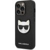 Saffiano Choupette Head kryt pre Apple iPhone 14 Pro, Karl Lagerfeld, Čierny