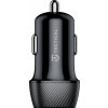 Autonabíjačka Tactical 24W 2xUSB + Kábel 1m USB-A/ USB-C, Čierna