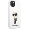Silikónový kryt pre Apple iPhone 13, Karl Lagerfeld, Biely