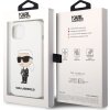 Karl Lagerfeld Silikónový kryt pre iPhone 13, Biely
