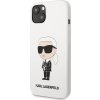 Karl Lagerfeld Silikónový kryt pre iPhone 13, Biely