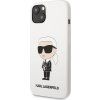 Silikónový kryt pre Apple iPhone 13, Karl Lagerfeld, Biely
