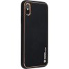 Forcell Kožený Kryt pre iPhone X/Xs, Čierny