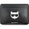 Karl Lagerfeld Choupette Head Embossed Puzdro na notebook 16", Čierne