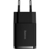 Baseus CCXJ010201 Nabíjací adaptér 2xUSB-A 10.5W, Čierny