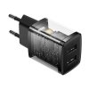 Baseus CCXJ010201 Nabíjací adaptér 2xUSB-A 10.5W, Čierny