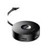 Baseus Adaptér Hub 4v1 USB-A, Čierny