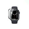 coteetci 4d black rim full glue glass for apple watch 45mm