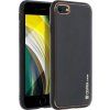 Kožený kryt pre Apple iPhone 7 / 8 / SE 2020 / SE 2022, Čierny