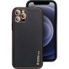 Kožený kryt pre Apple iPhone 7 / 8 / SE 2020 / SE 2022, Čierny