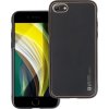 Kožený Kryt pre iPhone 7 / 8 / SE 2020 / SE 2022, Čierny