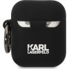 Karl Lagerfeld 3D Logo NFT Karl and Choupette Silikónové Puzdro pre AirPods 1/2, Čierne