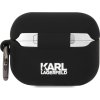 Karl Lagerfeld 3D Logo NFT Karl and Choupette Silikónové Puzdro pre AirPods Pro, Čierne