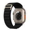 Nylon PRO remienok pre Apple Watch 44/45/49mm, Tech-Protect, Čierny