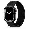 Nylon PRO remienok pre Apple Watch 44/45/49mm, Tech-Protect, Čierny