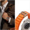 Nylon PRO remienok pre Apple Watch 44/45/49mm, Zeleno-čierny, Tech-Protect