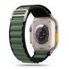 Nylon PRO remienok pre Apple Watch 44/45/49mm, Zeleno-čierny, Tech-Protect