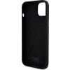 Liquid Ikonik Silikónový kryt pre Apple iPhone 15 Plus, Karl Lagerfeld, Čierny