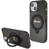 IML Ring Stand Glitter kryt s MagSafe pre Apple iPhone 15, Guess, Čierny