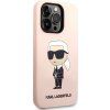 Liquid Silikónový kryt pre Apple iPhone 15 Pro, Karl Lagerfeld, Ružový