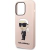 Karl Lagerfeld Liquid Silikónový Kryt pre iPhone 15 Pro, Ružový