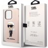 Karl Lagerfeld Liquid Silikónový Kryt pre iPhone 15 Pro, Ružový