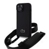 Lacoste Iconic Petit Pique Crossbody Woven Kryt pre iPhone 15, Čierny