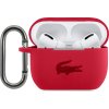 Lacoste Liquid Silikónové Puzdro pre Airpods Pro, Červené