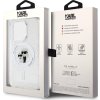 Karl Lagerfeld IML Glitter Karl and Choupette Kryt s MagSafe pre iPhone 15 Pro, Transparentný