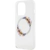 Guess Flowers Glossy Kryt s MagSafe pre iPhone 13 Pro, Transparentný