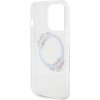 Guess Flowers Glossy Kryt s MagSafe pre iPhone 13 Pro, Transparentný