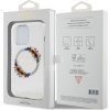 Guess Flowers Glossy Kryt s MagSafe pre iPhone 13 Pro, Transparentný