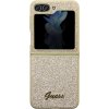 Guess PC/TPU Glitter Flakes Metal Kryt pre Samsung Galaxy Z Flip 5, Zlatý