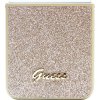 Guess PC/TPU Glitter Flakes Metal Kryt pre Samsung Galaxy Z Flip 5, Zlatý