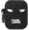 Karl Lagerfeld 3D Logo NFT Karl Head Puzdro pre Apple Airpods 1/2, Čierne