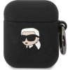 Karl Lagerfeld 3D Logo NFT Karl Head Puzdro pre Apple Airpods 1/2, Čierne