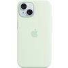 Apple Silikónový kryt s MagSafe pre iPhone 15 Soft Mint, MWNC3ZM/A