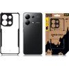 Quantum Stealth kryt pre Xiaomi Redmi Note 13 4G, Tactical, Čierno-transparentný