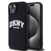 DKNY Arch Logo Silikónový Kryt s MagSafe pre iPhone 11, Čierny