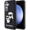 Karl Lagerfeld 3D Rubber Karl and Choupette NFT Kryt pre Samsung Galaxy S24, Čierny