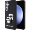 Karl Lagerfeld 3D Rubber Karl and Choupette NFT Kryt pre Samsung Galaxy S24 Plus, Čierny